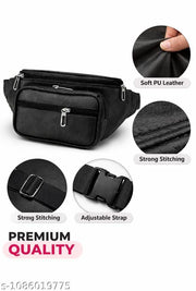 Men’s Premium Multi-Pocket Waist Bag | Crossbody Belt Bag | Travel & Daily Use