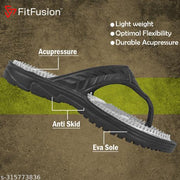 FitFusion Accupressure Slipper for Men Extra Soft and Outdoor Mens Flip Flop and Slide