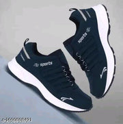 Sports Shoes for Men, Memory Insole, White and Black, Comfortable Walking Shoes