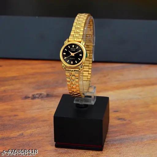 Golden Watch For Women & Girl