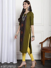 Polyster/Crepe fabric-Latest Tranding Printed Kurti On Lowest Price & Best Quality pack 6