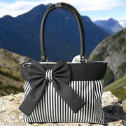 Elegant Bow Tote Bag – Stylish Handbag with Chic Lining & Trendy Design