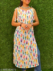 Tie Up Kurti | Sleeveless Kurti | Summer Kurti