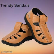 Kids velcro TAN Color Casual Sandals For Boys & Girls.