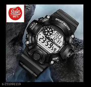 Digital Sports Watch, Silicone Strap, Multi-Function, Waterproof & Shockproof Wrist Watch for Men & Boys