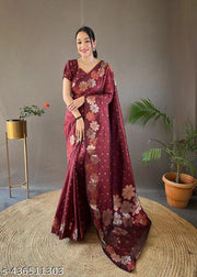 Fancy Exclusive Banarasi Silk Saree With Blause