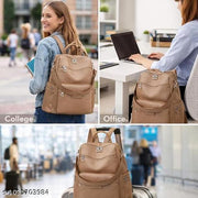 Leather Backpack for Women Elegants Backpack Purse Ladies Leather Shoulder Fitting Rakhi Gift for Sister, Mother Bhabhi