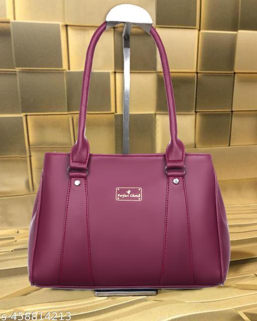 Stylish Handbag, attractive and classic design handbags |Women's Handbags |handbag for women |Handbags For Girls and Ladies |Women Maroon Shoulder Bag - Extra Spacious