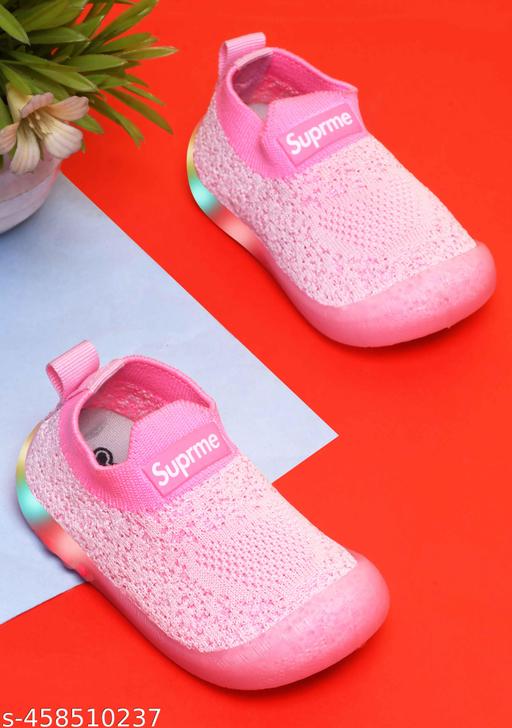 KATS Kids baby boys and baby girls Led Light casual Shoes-Pink(6 Month to 24 Months)