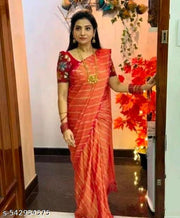 BRASSO FOIL SAREE WITH FANCY BLOUSE