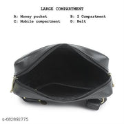 Men's PU Leather Sider Bag Crossbody Bag