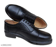 Original Leather Softy Oxford shoes for Police / Défense / NCC / Scout / Army & Other official for Man & Boys  ( Black )