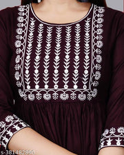 New Trendy Embroiderd Gaither Gown