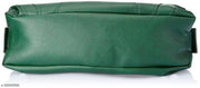Fostelo Women's Vegan Leather Buenos Luxe Shoulder Bag | Ladies Purse Handbag (Black) (Large)