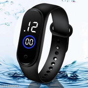 Waterproof Digital Black Touch Display Watch for Stylish Kids Birthday Gift Digital Watch for-(Boys Girls and Kids)