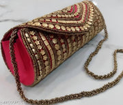 Bridal Handcrafted Hand Clutch/Handbag/Purse for Women and Girls