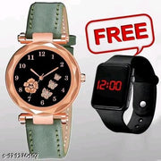 Green Tin titali leather+ smart led blk