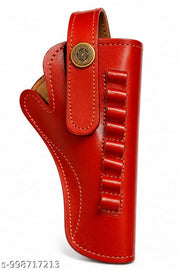Leather Revolver Cover 9mm (Light Brown)