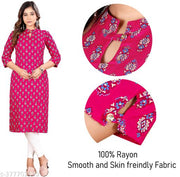 100% Rayon Printed Kurti for women