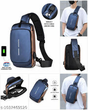 PREMIUM ANTI THEFT USB CHARGING SLING BAG FOR MEN
