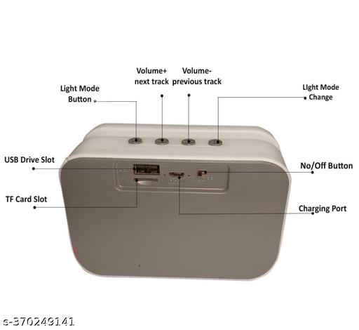 MLA VA WORLD M412SP (Portable Bluetooth Speaker) Dynamic Thunder Sound with High Bass 5 W Bluetooth Speaker 1200mAh Battery (Assorted Colour)