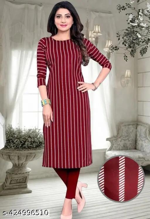 Polyster/Crepe fabric-Kurti For Women, Kurta For Women, Kurta, Women's Kurta, Casual Kurta For Women, Kurta For Women Latest Design, Office Wear Kurta For Women, Kurti, Kurti For Girls, Regular Wear Kurti For Women, Kurti On Lowest Price