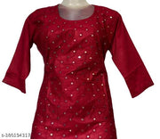NIDA, women rayon cotton Kurtis