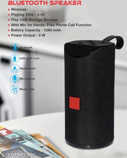 Stylish Speaker  Black TG-113 Wireless Bluetooth Speaker High Sound Quality Hifi Sound With Aux Supported Speaker