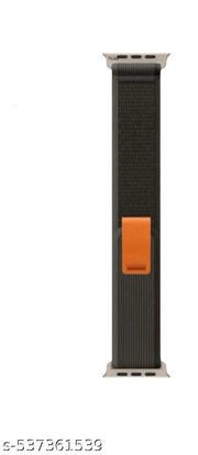 Trail Loop Alpine Loop Straps Compatible with Watch 49mm 45mm 44mm 42mm, Adjustable Velcro Premium Strap for iWatch Ultra & Ultra 2 Series SE 8 7 6 5 4 3 2 1. (Only 2 Pcs Trail Loop Strap, Watch NOT Included) Alpine Blue Trail Black Combo Pack of 2