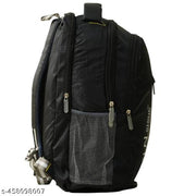 KUN Unisex Black Backpack – School, College & Office Bag Black backpack for school casual backpack  school bag  everyday use essentials lightweight backpack  daily commute backpack