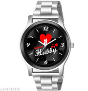 Skylark Hubby & Wifey Couple watch Dial Stainless Analog watch Analog Watch - For Couple