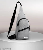 Cross Body Bag for Men, Stylish Shoulder Bag Chest Bags for travel CHEST BAG (Grey)