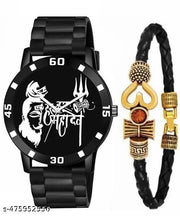 Watch for man |Analog Quartz Movement Men's Watch |Long aBattery Life Doubcle Push Safety Clasp Watches for Boys