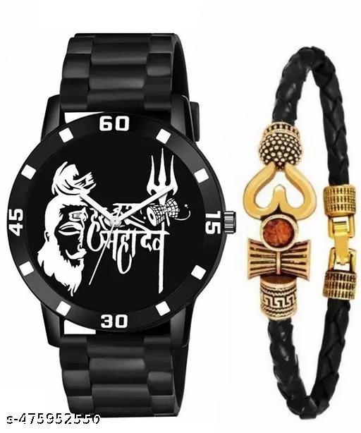 Watch for man |Analog Quartz Movement Men's Watch |Long aBattery Life Doubcle Push Safety Clasp Watches for Boys