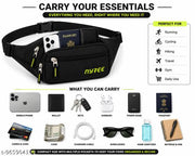 Unisex Water Resistant Waist Bag for Travel, Sports & Daily Use