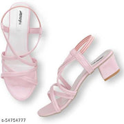Fashion Gorgeous Ladies Slippers Casua Block Heel Women Sandals | Sandal For Girls | Women Footwear (Pink)