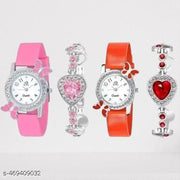 Fancy Women Analog Watches Combo With Braslate