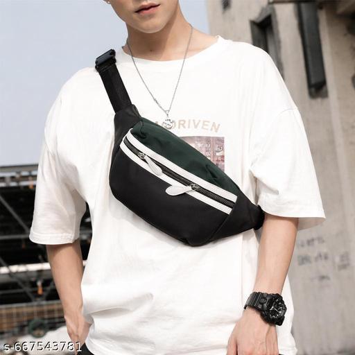 Waist Bag for Men Adjustable Strap | Boys Waist Bag Multipurpose Fanny Pack for Travel Hiking, Cycling, Casual Wear