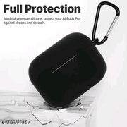 Airpod Pro with Silicon Case True Wireless Bluetooth Earphones with 3 Hours of Playtime & Compatible for all Smartphones (White)