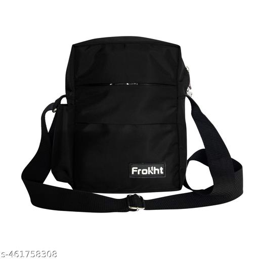 9.5 Inch Stylish Padded Mini Sling Bag for Men and Women, Small Passport Travel Bag and Small Sling Bag With Water Bottle Pocket