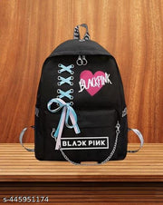 hmz Style Fashion Waterproof Women Girls Backpack Korean Design Drawstring Chain travel College Office Bag Laptop Backpack