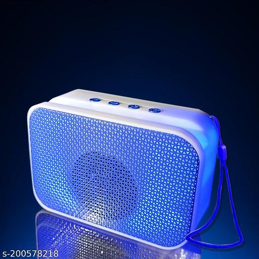 High Performing Wireless Bluetooth Speaker upto 5 Hours Playtime, USB, SD Card Support with RGB Lighting Colors and Super Bass, 5 W Bluetooth Speaker (Multi-Colour)