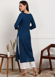 Women Georgette Printed Front Slit Kurta |Lace border/ dresses For Women | Party wear dresses| Gown for women | Long Gown for women | Ladies Gown \Anarkali Kurtis\Rayon Kurtis\Cotton Kurtis\Rayon Kurta Sets