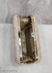 Party Clutch for Women Trendy Dark Gold Color Box Clutch with Handle Dulhan purse Bridal Clutch