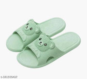 Women's Home Flip-Flops & Slippers Summer Indoor Bath Couple Bathroom Non-slip Unisex Sandals and Slippers Cute Teddy Flip Flops || Daily wear || Casual Wear ||