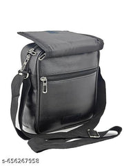 Stylish PU-Leather Sling Travel Office Messenger One Side Shoulder Bag for Men, Women & Boy