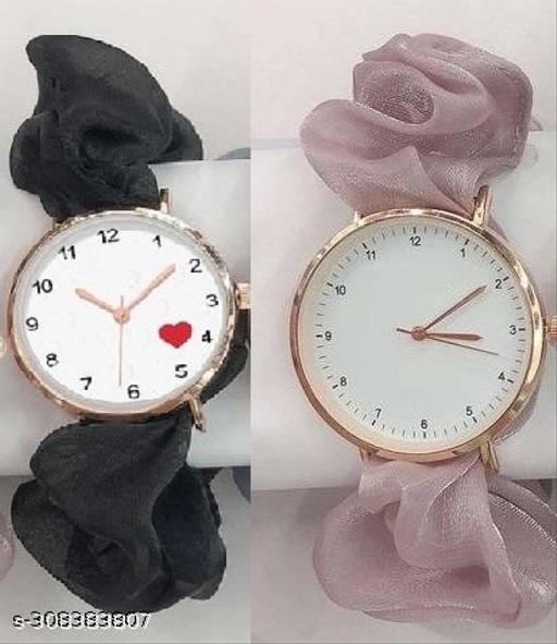 Scrunchies analog watch Analog Watch - For Women Scrunchies Korean Style Watch