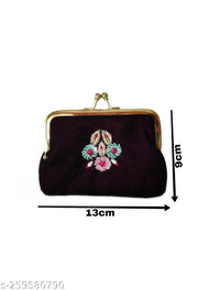 Lemonius Pearls handicrafts embellished women/girl money wallet