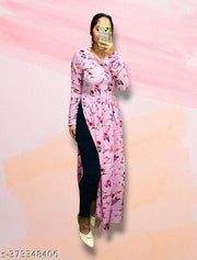 Polyster/Crepe fabric-Anarkali Kurtas