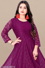 Classic Net Gown For Women And Girls